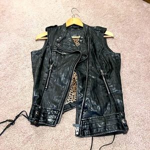 Guess leather vest